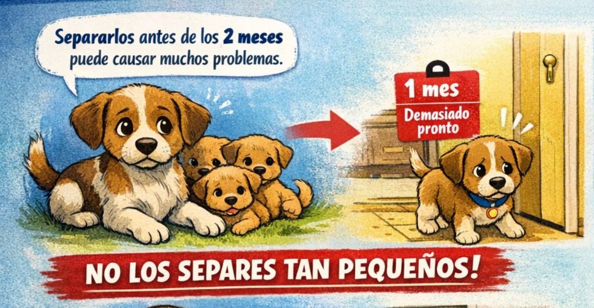 problemas de la separación temprana en cachorros.